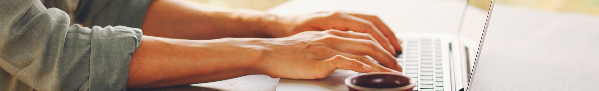 Woman using computer